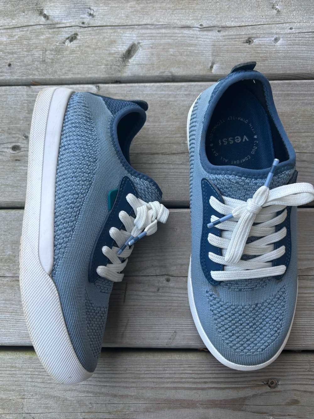 Women's 7 Vessi Vessis Weekend 1.5 Blue Waterproof Sneakers Running Shoes